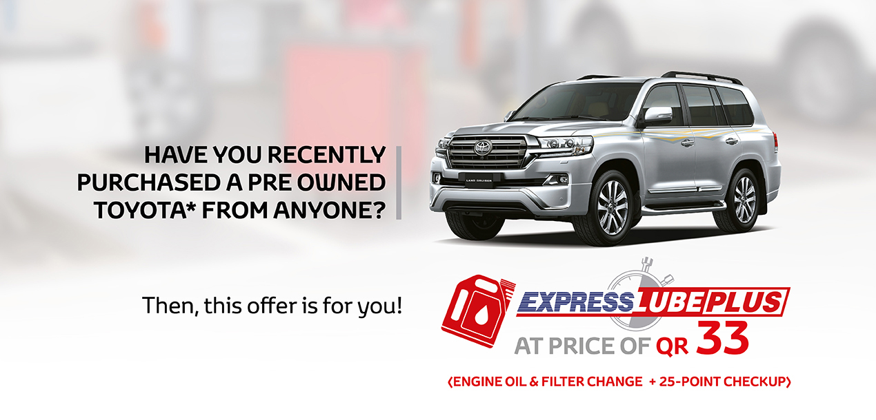 AAB TOYOTA STARTS A SPECIAL PROMOTION FOR  PRE-OWNED TOYOTA VEHICLE OWNERS