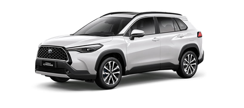 Corolla Cross White Pearl Crystal Shine